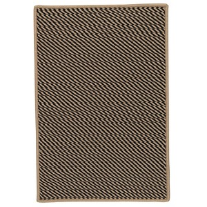 Colonial Mills Point Prim Braided Rug, Black 4' square, Square Shape - 1 of 1