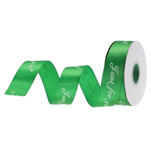 Unique Bargains Grosgrain Thin Soft Decorative Cake Box Gift Wrapping Ribbon 1" x 25 Yard - 1 of 4