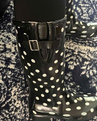 Journee Collection Womens Mist Block Heel Rain Boots : Target