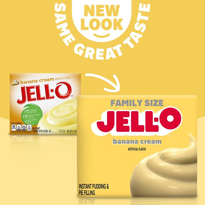JELL-O Instant Banana Cream Pudding &#38; Pie Filling - 5.1oz, 3 of 10