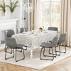 Gikpal Barstools, Counter Height Bar Stools with Back, Modern PU Leather Armless Chairs with Footrest and Metal Legs, for Kitchen Living Room Pub - 4 of 4