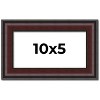 PosterPalooza | Panoramic Linear Brown Picture Frame - UV Acrylic, Foam Board Backing, Hanging Hardware - 2 of 4