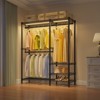 VIPEK V2L Garment Rack with Dimmable LED Lights,3000K Warm White, Portable Closet Wardrobe Freestanding Metal Clothing Rack for Hanging Clothes - image 2 of 4