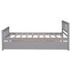 Sapphtopaz Bed Frame with Trundle, Platform Bed Frame with Headboard and Footboard, Bedroom Furniture for Small Living Space, No Box Spring Needed - 2 of 4