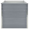 vidaXL Raised Garden Bed Grey Galvanized Steel 63x31.5x30.3 in Durable - 4 of 4