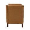 Regina 27.56" Wide Genuine Leather Armchair with Removable Cushions and English Arms  | ARTFUL LIVING DESIGN - 4 of 4