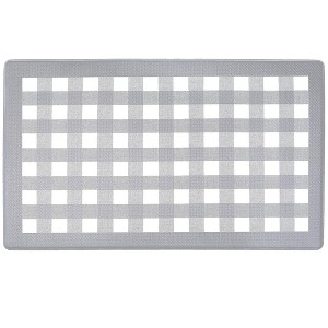 Kate Aurora Anti Fatigue Memory Foam 18" x 30" Gray & White Kitchen Floor Mat - 1 of 3