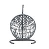 Cesicia Cat Swing Bed with Stand & Cushion, Cat Egg Chair with Rattan Wicker Appearance - 4 of 4