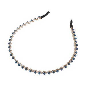 Unique Bargains Women's Faux Crystal Headband 0.20" Wide 1Pc - 1 of 4