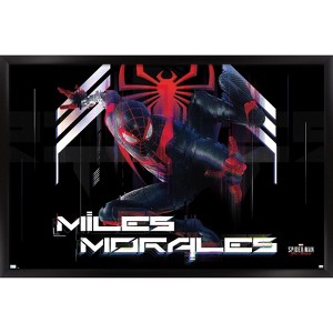 Trends International Marvel's Spider-Man: Miles Morales - Action Framed Wall Poster Prints - 1 of 4