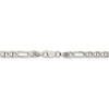 Black Bow Jewelry 4.5mm Sterling Silver Solid Figaro Anchor Chain Necklace - image 4 of 4