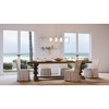 Urban Ambiance Luxury Modern Chandelier 14.5''H x 39.75''W,  Brushed Nickel Finish,  Broome Collection, UHP4101 - 2 of 4