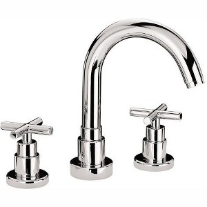 ALFI Luxe Widespread Lavatory Faucet with Tubular Swivel Spout, Cross Handles and Pop-up Waste - 1 of 2