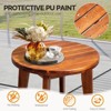 Karl Home| Poplar Wood  Outdoor Wood Side Table - 3 of 4