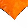 HomeRoots Set of Two 18" Orange Cowhide Throw Pillows - 4 of 4