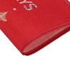 Unique Bargains Christmas Place Mats Linen Red White 13"x17.7" 2 Pcs - 4 of 4