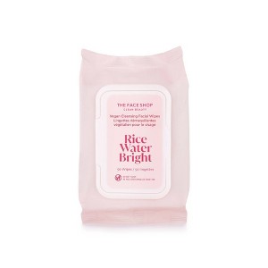 The Face Shop Rice Water Bright Vegan Cleansing Wipes - 50ct - 1 of 4