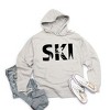 Simply Sage Market Women's Graphic Hoodie Ski With Trees - 2 of 3