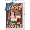 Trends International Elf - World's Best Cup Of Coffee Framed Wall Poster Prints - 3 of 4