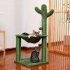 Multi-Level Cat Tree, Cat Tower Durable Sisal-Covered Scratching Posts,Cozy Caves,Condo,Dangling Ball,Jumping Platform for Cats Play &Sleep,Pet House - 2 of 4