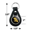 Missouri Western State University Secondary Logo Black Leather Keychain - 2 of 4