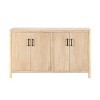 Christopher Knight Home Fanny Farmhouse Minimalist 4-Door Sideboard with Shelves - 4 of 4