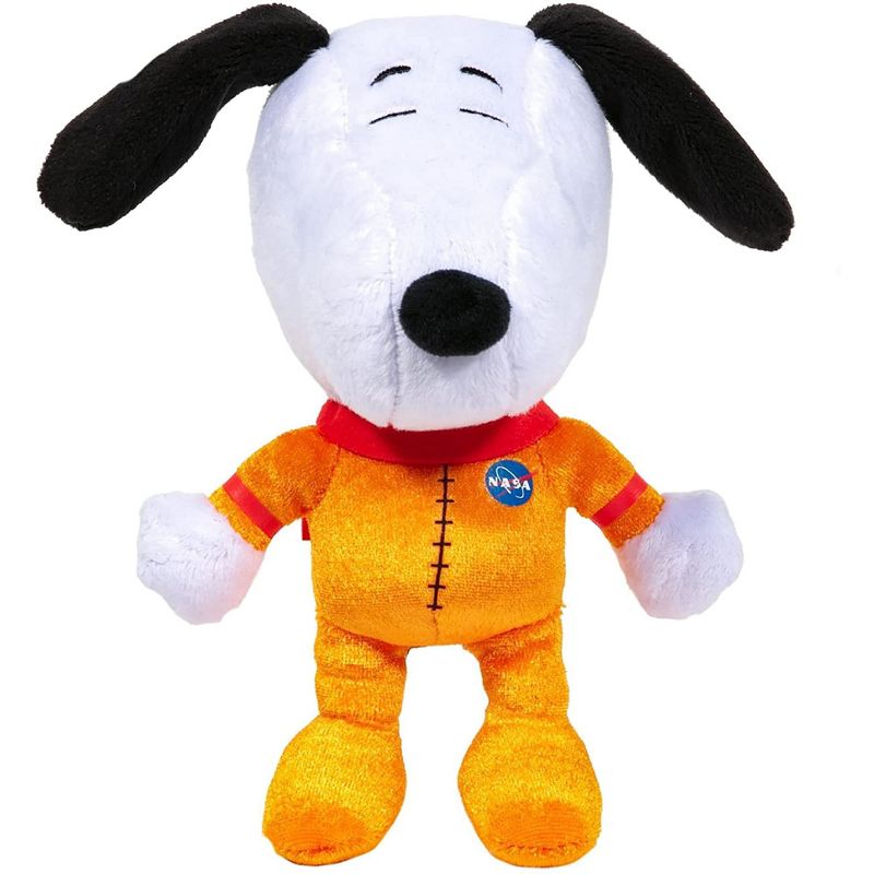 JINX Inc. Snoopy in Space 7.5 Inch Plush | Snoopy in Orange NASA Suit, 1 of 4