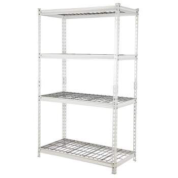 Pachira Adjustable Height 5-Shelf Steel Shelving Unit Utility Organizer Rack for Home, Office, and Warehouse