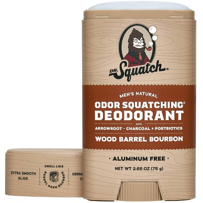 DR. SQUATCH Men&#39;s Natural Deodorant - Wood Barrel Bourbon - 2.65oz