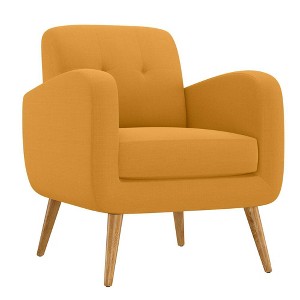 HL Home,Armchair in Linen with Natural Legs - 1 of 4