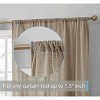 HLC.ME Monaco Decorative Ombre Lace Semi Sheer Light Filtering Rod Pocket Window Treatment Curtain Drapery Panels - Set of 2 - 3 of 4