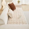 Acoinel Tufted Plush Sofa Cover with Non-Slip Backing for Pet,White - 3 of 4