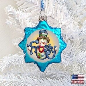 Frosty Mercury Glass Ornament by Jamie Mills-Price - Christmas Santa ...