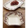 Spode Woodland 9.5" Square Serving Bowl, Fine Porcelain Holiday Serveware, Oven, Microwave, Freezer, Dishwasher Safe Dish - 2 of 3