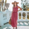 Women's Scoop Neck Side Slit Maxi Dress - Cupshe - 3 of 4