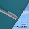PURPLE LEAF Patio Umbrella White Cantilever Offset Umbrella Square Outdoor Umbrella with 360-degree Rotation for Garden Deck Pool - 4 of 4