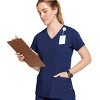 Jockey Women's Mock Wrap Scrub Top - 3 of 4