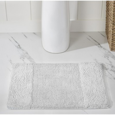 Better Trends Granada 21 in. x 34 in. White 100% Cotton Rectangle Bath Rug