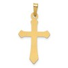 Black Bow Jewelry 14k Yellow Gold Hollow 2D Passion Cross Pendant - 3 of 4
