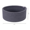REGALWOVEN Home Decor Entryway Desk Key Tray Round Woven Storage Basket 2 Pcs - 2 of 4