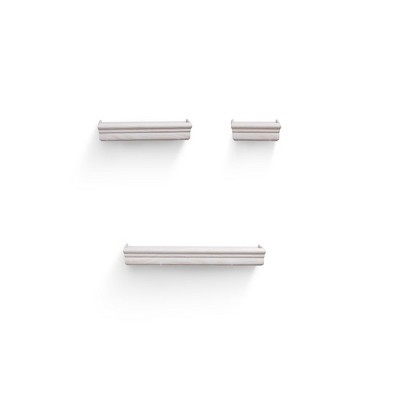 Dsvimoy Planter Stands and Holders Planter Stands Shelf with Invisible Brackets for Home Storage, White, 20"*5"*4"