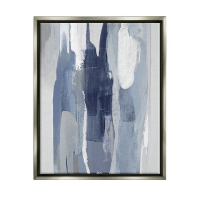 Stupell Industries Layers of Blue and White Abstract Movements