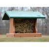 Woodlink 2 Sided Recycled Plastic Going Green Hanging Mountable Backyard Large Premier Wild Bird Ranch Style Bird Feeder, Green and Brown - 2 of 2