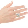 Pompeii3 Certified 7Ct High Jewelry Diamond Ring 14k Gold Lab Created - 4 of 4