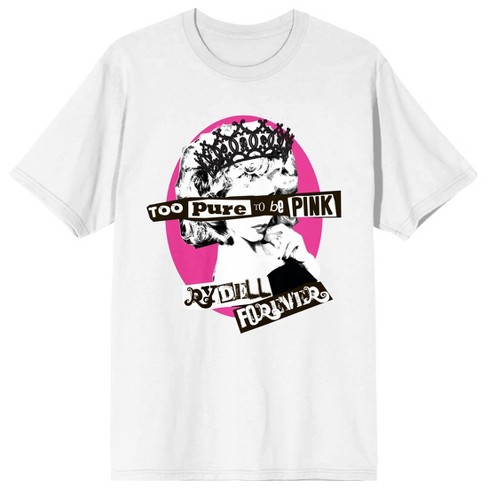 Grease Too Pure To Be Pink Crew Neck Short Sleeve Women's White T-shirt - image 1 of 3