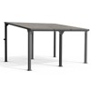 Pamapic Hardtop Outdoor Gazebo Pergola Aluminum Framed with Sloping Pitched Roof for Garden, Patio - 4 of 4