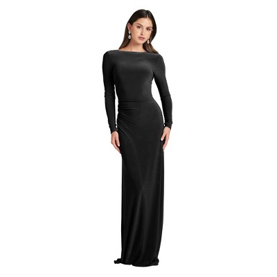 VENUS Womens Plunging Back Long Dress