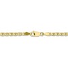 Black Bow Jewelry 10k Yellow Gold 3mm Solid Concave Anchor Chain Necklace - 4 of 4