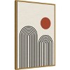Amanti Art Monochrome Geometric Flower  by Gary William Framed Canvas Wall Art - 3 of 4