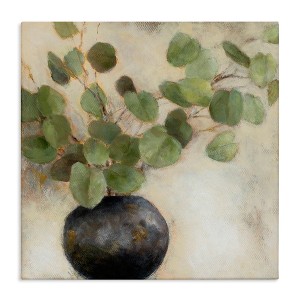Stupell Industries Green Potted Eucalyptus Leaves, 24" x 24" - 1 of 4
